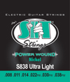 SIT STRINGS S838 ULTRA LIGHT エレキギター弦×12セット