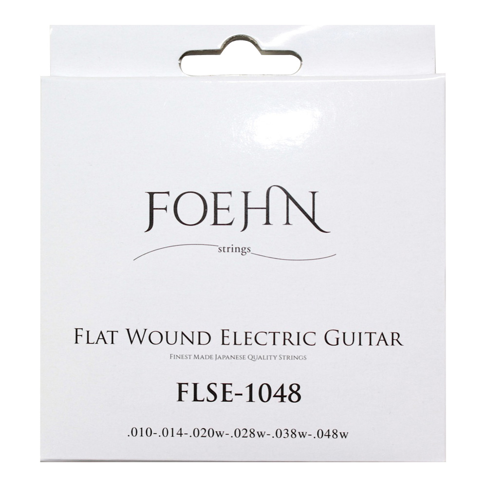 FOEHN FLSE-1048×3セット Flat Wound Electric Guitar Strings EX.Light 10-48 フラットワウンドエレキギター弦