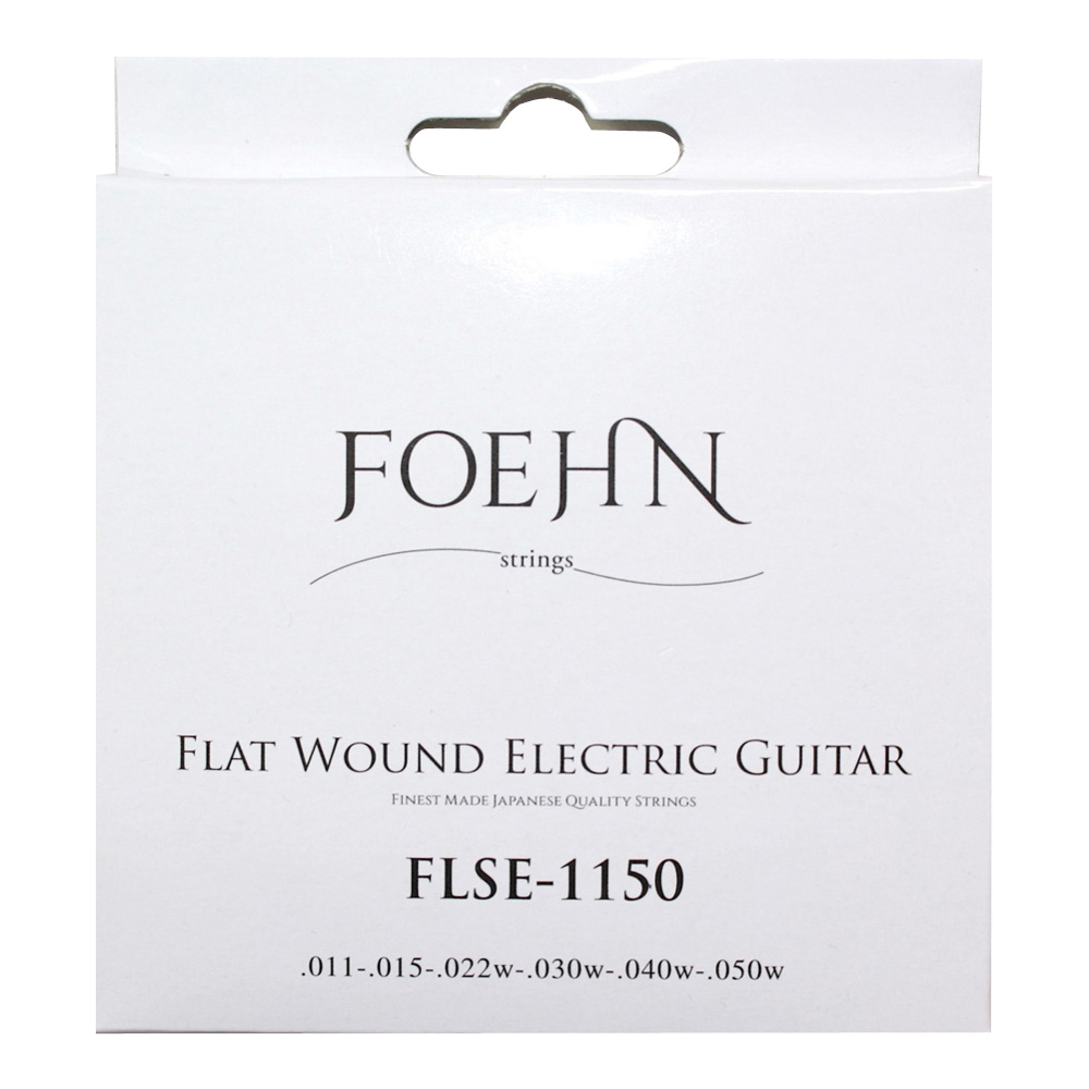 FOEHN FLSE-1150×6セット Flat Wound Electric Guitar Strings Jazz Light 11-50 フラットワウンドエレキギター弦
