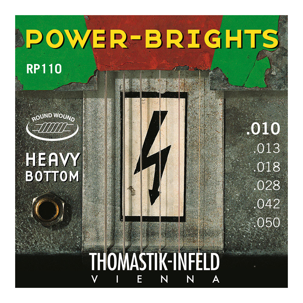 Thomastik-Infeld RP109 Power Bright Series Heavy Bottom 10-50 エレキギター弦×3セット