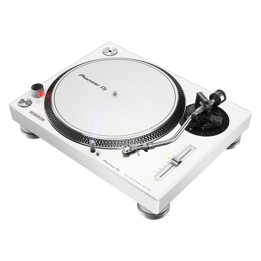 Pioneer DJ PLX-500-W White ターンテーブル リスニングセット JBL 104-BTW付きセット 全体画像