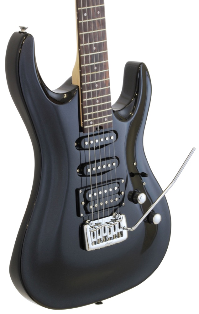 AriaProII MAC-STD Metallic Black エレキギター アンプ付き 初心者セット ボディ画像