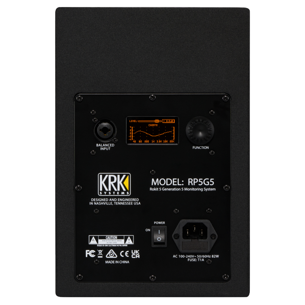 KRK SYSTEMS RP5G5 ROKIT G5 パワードモニタースピーカー×2本セット（ペア） 背面