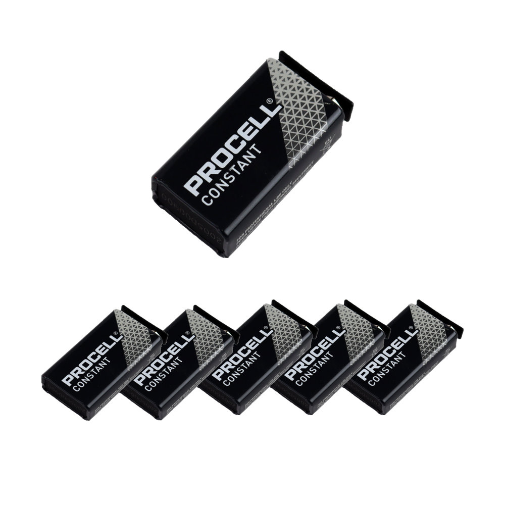 Duracell Procell PRO-9V 9V形 アルカリ乾電池×6個セット