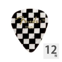 Fender フェンダー 351 Shape Graphic Picks Checker Thin ギターピック 12枚入り