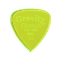 GRAVITY GUITAR PICKS Classic Pointed -Mini- GCPM15P 1.5mm Fluorescent Green ピック