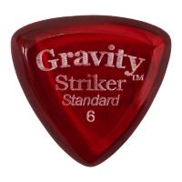 GRAVITY GUITAR PICKS Striker -Standard- GSRS6P 6.0mm Red ギターピック