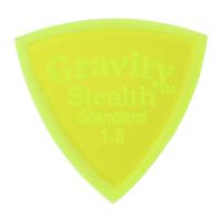 GRAVITY GUITAR PICKS Stealth -Standard Master Finish- GSSS15M 1.5mm Fluorescent Green ギターピック