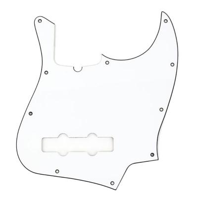 Fender 10-Hole Contemporary Jazz Bass Pickguards ホワイト ベース用ピックガード