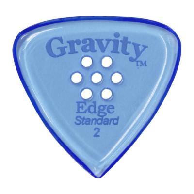 GRAVITY GUITAR PICKS Edge -Standard Multi-Hole- GEES2PM 2.0mm Blue ギターピック