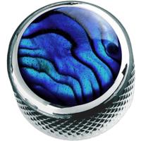 Q-parts DOME Blue Abalone Shell in Chrome KCD-0002 コントロールノブ