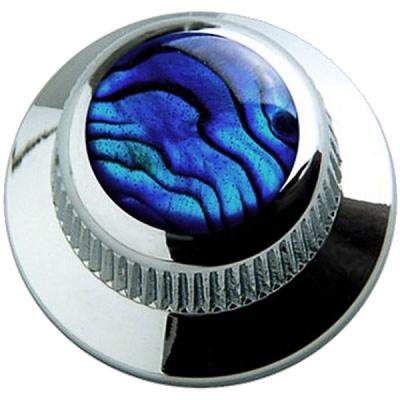 Q-parts UFO KNOB Blue Abalone Shell in Chrome KCU-0701 コントロールノブ