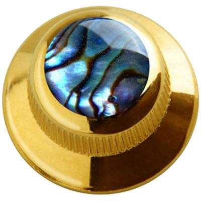 Q-parts UFO Natural Abalone Shell in Gold KGU-0705 コントロールノブ