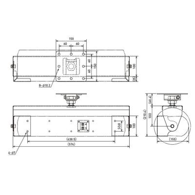 JBL PROFESSIONAL CH50 スピーカー用 天井取付金具 黒