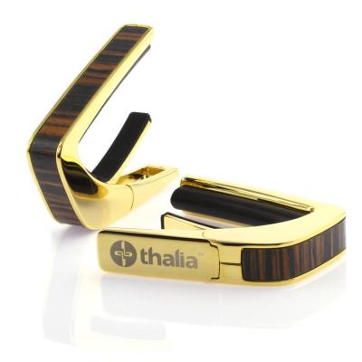 Thalia Capo 200 in 24k Gold Finish with Macassar Ebony Inlay カポタスト