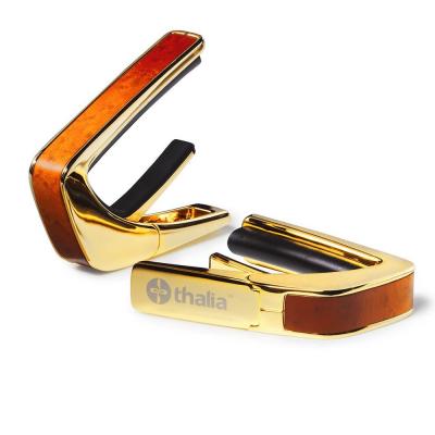 Thalia Capo 200 in 24k Gold Finish with Sunburst Birdseye Maple Inlay カポタスト