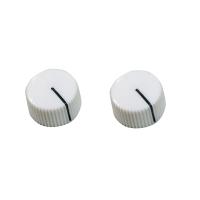 Montreux Fender Amp style knob white (2) No.8282 ギターパーツ