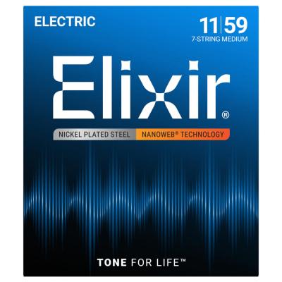 ELIXIR 12106 NANOWEB 7-String Medium 11-59 7弦 エレキギター弦