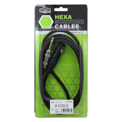 HEXA 2.0M NC3FXXB-PH ヘクサマイクロフォンケーブル XLRメス-フォン BK マイクケーブル