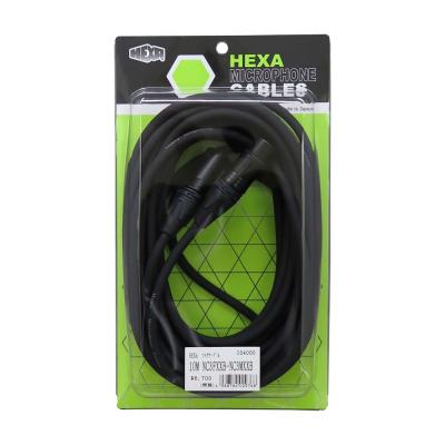 HEXA 10M NC3FXXB-NC3MXXB ヘクサマイクロフォンケーブル XLRメス-XLRオス BK マイクケーブル