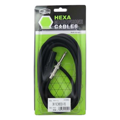 HEXA 3.0M NC3MXXB-PH ヘクサマイクロフォンケーブル XLRオス-フォン BK マイクケーブル