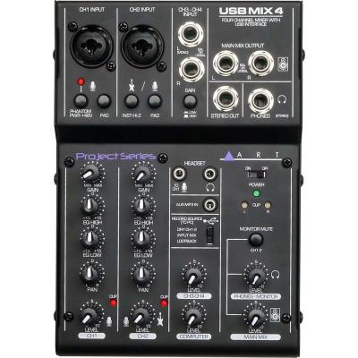 ART USB MIX 4 4チャンネルミキサー/USBオーディオインターフェイス