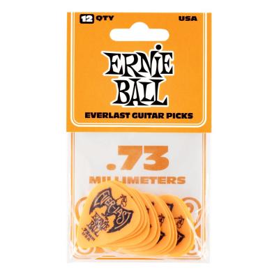 ERNIE BALL Everlast Guitar Picks ＃9190 Orange 0.73mm 12枚入り