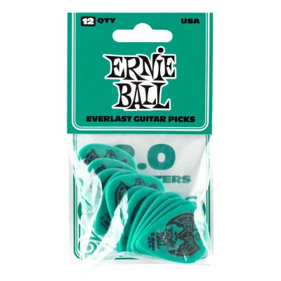 ERNIE BALL Everlast Guitar Picks ＃9196 Teal 2.00mm 12枚入り