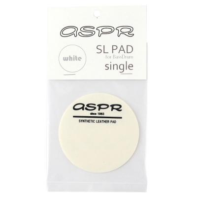 ASPR(アサプラ) SL-PAD single white シングルペダル用 バスドラムインパクトパッド 白