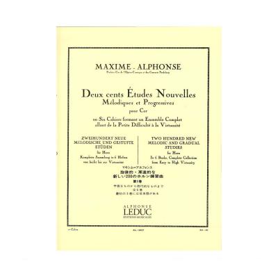 アルフォンス 旋律的・漸進的な新しい200のホルン練習曲 第1巻 ルデュック社ライセンス版 ヤマハミュージックメディア