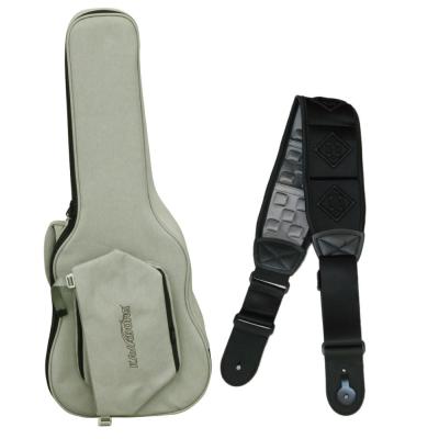 Kavaborg Fashion Guitar and Bass Bag for Acoustic Guitar + Functional Guitar Strap RDS-80 Black アコギ用ケース&ストラップセット