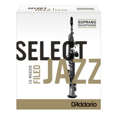 D’Addario Woodwinds/RICO LRICJZSSS4H ジャズセレクト ソプラノサックスリード [4H] （ファイルドカット）