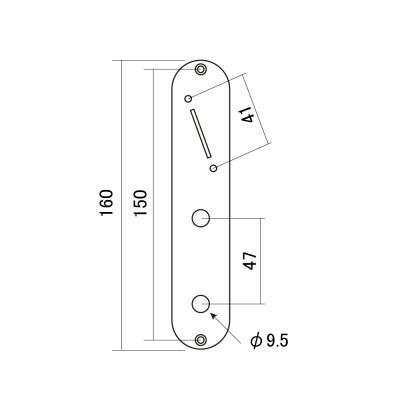 goldo CPT4C コントロールプレート クローム サイズ詳細