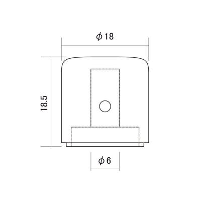 goldo KBGTN デラックスメタルノブ ニッケル サイズ詳細