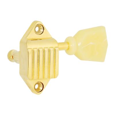 goldo MWT3PG Waffle Back Tuner ギターペグ ゴールド 全体像
