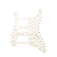 Fender Pickguard Stratocaster H/S/H 11-Hole Mount Aged White Pearl 4-Ply ピックガード