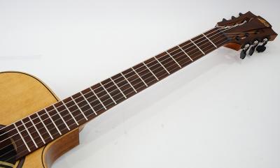 LAG GUITARS TN170ASCE NYLON AUDITORIUM SLIM CUTAWAY エレクトリックガットギター クラシックギター 指板の画像