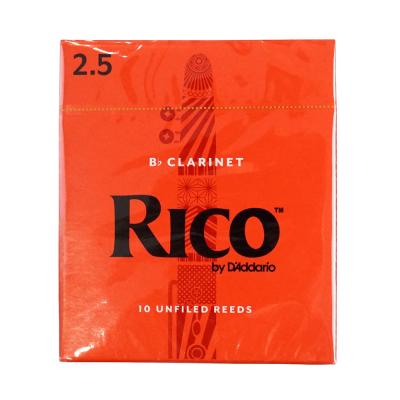 D’Addario Woodwinds/RICO RCA1025 リコ B♭クラリネット リード 2.5 10枚入