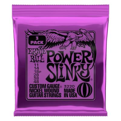 ERNIE BALL 3220 Power Slinky Nickel Wound 3 Pack 11-48 Gauge エレキギター弦