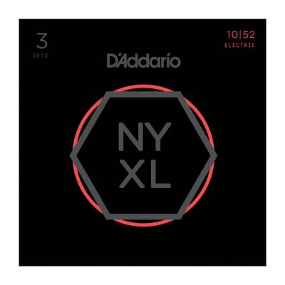 D'Addario NYXL1052-3D エレキギター弦 3セットパック