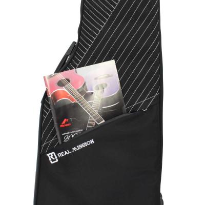 REAL MISSION(リアルミッション) Iris06-B 防水 エレキベースケース・ギグケース ポケットにはA4サイズの楽譜なども収納可能