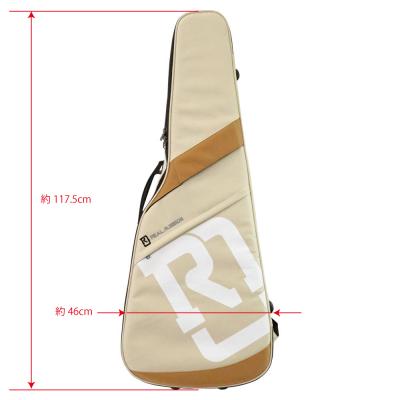 REAL MISSION(リアルミッション) Venus02-D Cream 防水 アコースティックギターケース・ギグケース・アコギケース 外寸・サイズ詳細