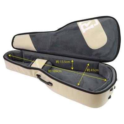 REAL MISSION(リアルミッション) Venus02-D Cream 防水 アコースティックギターケース・ギグケース・アコギケース 内部全体像・内寸・サイズ詳細