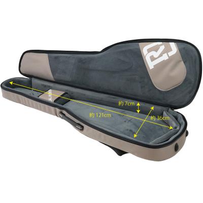 REAL MISSION(リアルミッション) Venus04-B Beige/Purple 防水 エレキベースケース・ギグケース 内部全体像・内寸・サイズ詳細