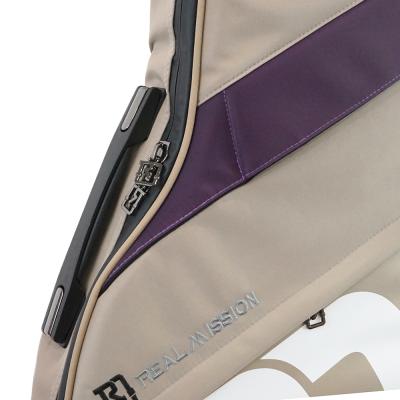 REAL MISSION（リアルミッション） Venus04-B Beige/Purple 防水 エレキベースケース・ギグケース 手提げハンドル部・止水ファスナー部