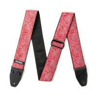 JIM DUNLOP D67-11 JACQUARD PAISLEY RED STRAP ギターストラップ