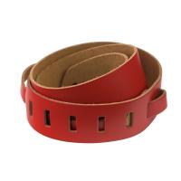 John Pearse JP-GSS05 Red Leather Skinny Strap ギターストラップ