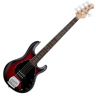 Sterling By Musicman SUB STINGRAY RAY5 RUBY RED BURST SATIN 5弦エレキベース
