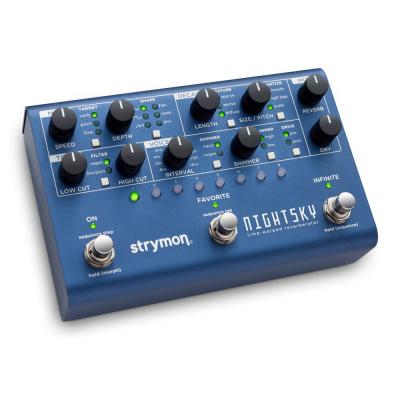 strymon(ストライモン) NIGHTSKY(ナイトスカイ) シンセシス・リバーブ・マシーン エフェクター 全体像