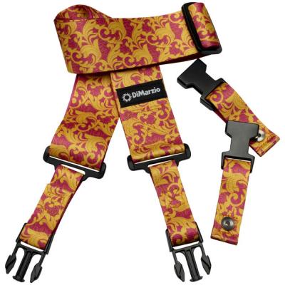 DiMarzio DD2252 Pink & Gold UtoPIA Straps Steve Vai’s ClipLock ギターストラップ